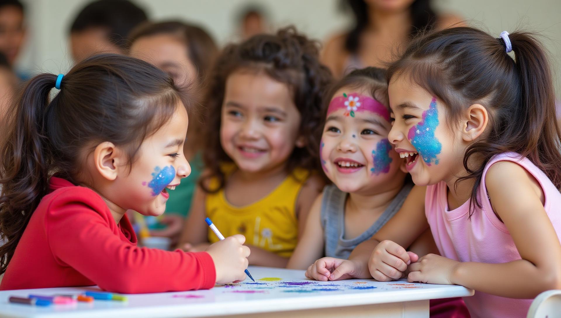 Professional face painter for kids birthday parties