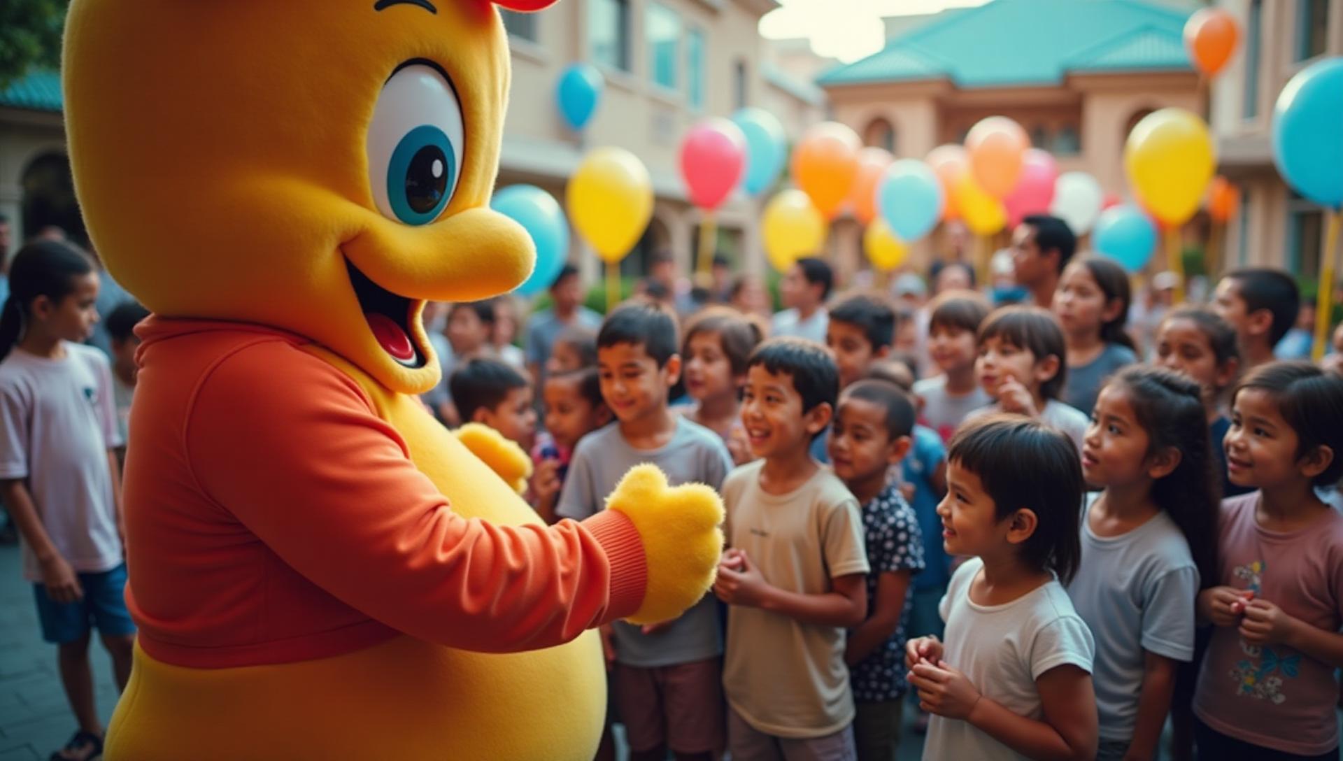 Character mascots for birthday parties Dubai
