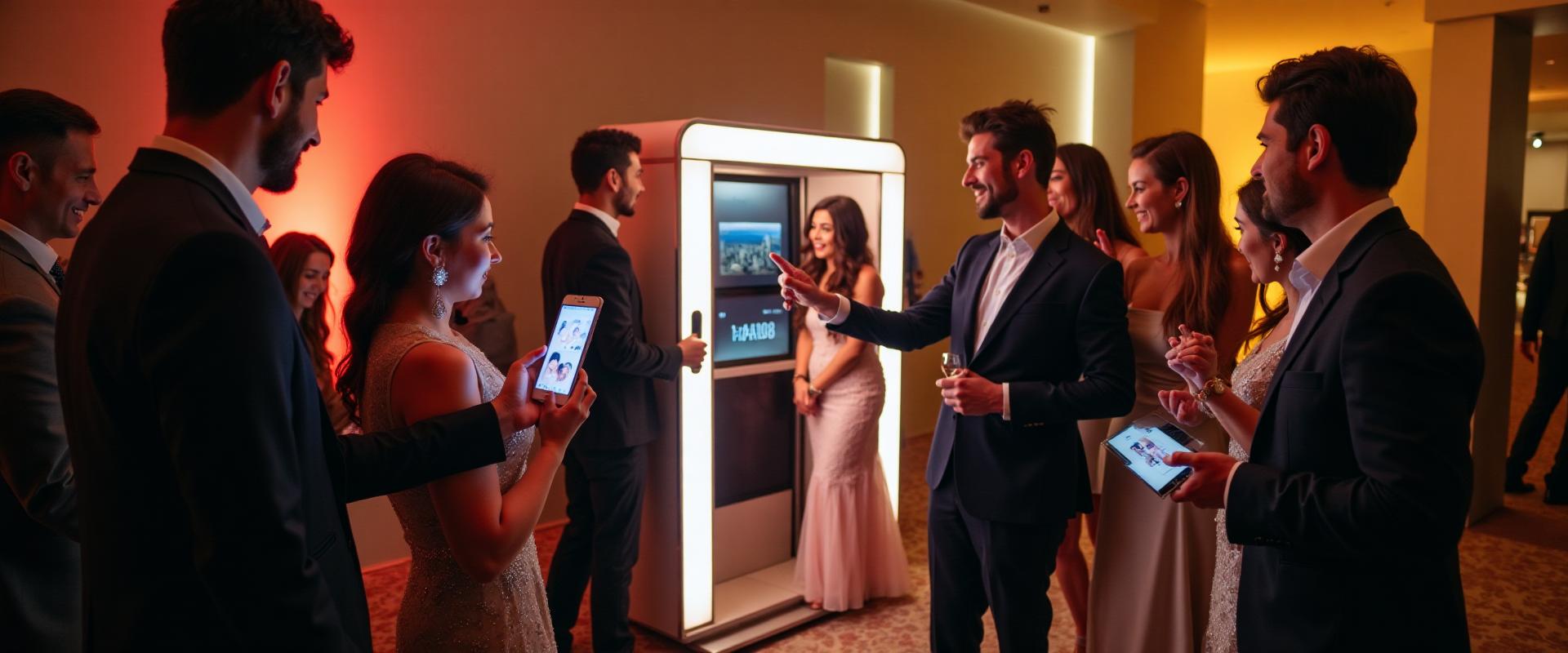 Professional photo booth experiences at Dubai events with instant sharing and custom branding
