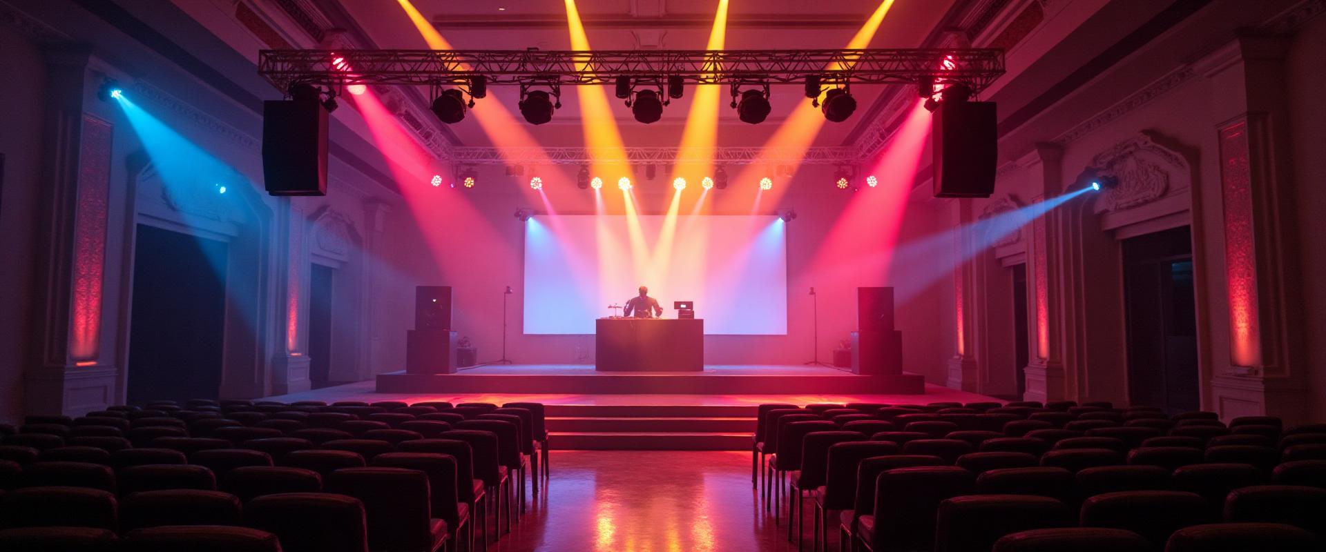 Professional sound and lighting equipment rental for Dubai events with expert setup and technical support