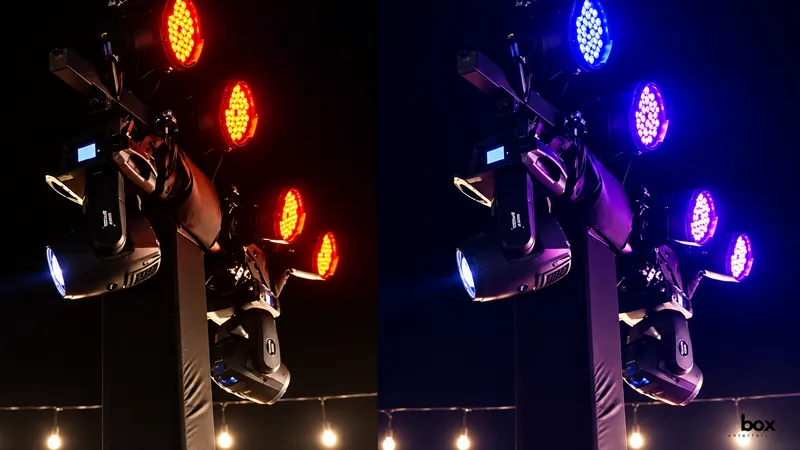 Special effects lighting setup